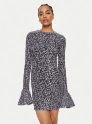ROTATE Sukienka wieczorowa Rosita 1127392980 Granatowy Slim Fit. Niebieskie sukienki damskie ROTATE, bez wzorów, z syntetyku, wizytowe, bez kołnierzyka, bez ramiączek. Za 1,049.00 zł.