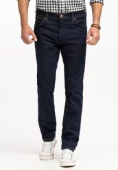 WRANGLER GREENSBORO MĘSKIE SPODNIE JEANSOWE JEANSY DŻINSY RINSE BLUE W15QSQX36 112142833. Niebieskie jeansy męskie Wrangler. Za 229.99 zł.