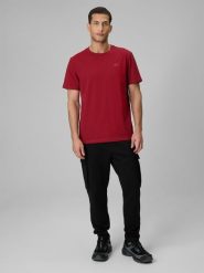 4F Spodnie dresowe cargo męskie - czarne XL. Czarne spodnie dresowe męskie 4f, bez wzorów, z dresówki. Za 169.99 zł.