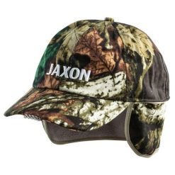 Czapka z latarką w daszku UJ-CZX02B. Brązowe czapki męskie Jaxon, bez wzorów. Za 59.99 zł.