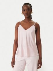 Rinascimento Top CFC0127685003 Różowy Regular Fit. Czerwone topy damskie RINASCIMENTO, xs, bez wzorów, z syntetyku, bez kołnierzyka. Za 229.99 zł.