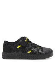 Batman Trampki SS23-132WBBAT Czarny. Czarne trampki i tenisówki chłopięce batman, bez wzorów, z materiału, bez zapięcia. Za 89.99 zł.