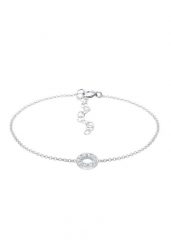 Elli Damska bransoletka z kryształami w kształcie koła ze srebra próby 925 Bransoletki 1 ct Damski. Szare bransoletki damskie Elli, srebrne. Za 158.99 zł.