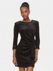 Rinascimento Sukienka koktajlowa CFC0116832003 Czarny Slim Fit. Czarne sukienki damskie RINASCIMENTO, m, bez wzorów, z syntetyku, wizytowe, bez kołnierzyka, bez ramiączek. Za 679.99 zł.
