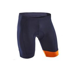 Spodenki na rower szosowy ROADCYCLING RC100 męskie. Niebieskie szorty męskie TRIBAN, bez wzorów, z elastanu. Za 69.99 zł.