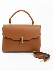 Lia Biassoni Skórzana torebka w kolorze jasnobrązowym - 29 x 29 x 12 cm rozmiar: onesize. Brązowe torebki klasyczne damskie Lia Biassoni, bez wzorów, z materiału, bez dodatków. Za 304.99 zł.