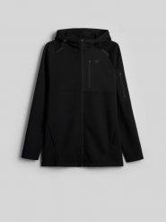 4F Bluza regular z kapturem męska - czarna 3XL. Czarne bluzy z kapturem męskie 4f, m. Za 199.99 zł.