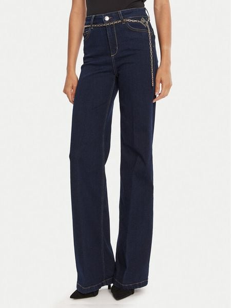 Liu Jo Jeansy UF5097 DS018 Granatowy Flare Fit. Niebieskie jeansy damskie Liu Jo. Za 569.99 zł.