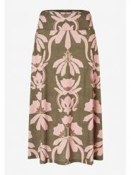 More & More Spódnica w kolorze oliwkowo-jasnoróżowym rozmiar: 42. Brązowe spódniczki damskie MORE & MORE, bez wzorów, midi, proste. Za 109.00 zł.