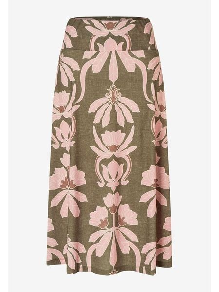 More & More Spódnica w kolorze oliwkowo-jasnoróżowym rozmiar: 44. Brązowe spódniczki damskie MORE & MORE, bez wzorów, midi, proste. Za 71.95 zł.