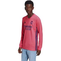 Koszulka treningowa męska Adidas Real Madrid z długim rękawem. Czerwone koszulki męskie z długim rękawem Adidas, m, z poliesteru. W wyprzedaży za 311.00 zł.