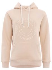 Zwillingsherz Bluza "Happy and Beautiful" w kolorze beżowym rozmiar: L/XL. Brązowe bluzy z kapturem damskie Zwillingsherz, l. Za 144.92 zł.