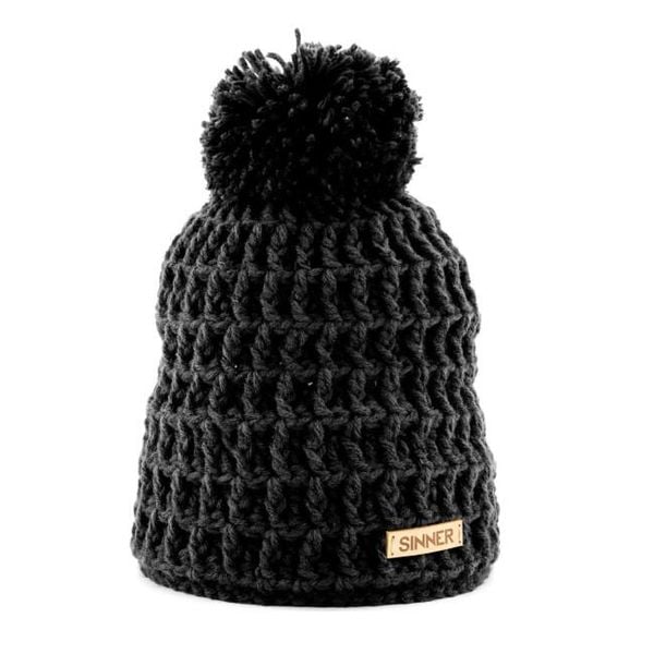 Czapka SINNER Nordic II Beanie, czarna, unisex. Czarne czapki zimowe damskie SINNER. Za 200.00 zł.
