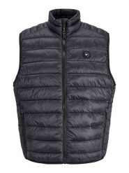 Jack & Jones Kamizelka pikowana w kolorze antracytowym rozmiar: XXL. Czarne kamizelki męskie Jack & Jones, xxl. Za 98.95 zł.