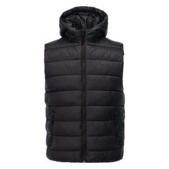Kurtka puchowa bez rękawów Martes Essentials Mirado. Czarne kurtki męskie MARTES ESSENTIALS, l, bez wzorów, z materiału, sportowe, bez kaptura. Za 132.96 zł.