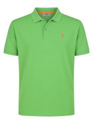 U.S. Polo Assn. Koszulka polo w kolorze zielonym rozmiar: S. Zielone koszulki polo męskie U.S. Polo Assn., s, bez wzorów, bez ramiączek. Za 109.26 zł.