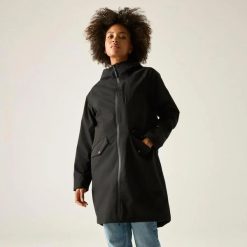 Parka dla kobiet Regatta Levita. Czarne parki damskie Regatta, m, bez wzorów, z materiału. Za 298.50 zł.