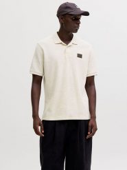 Jack & Jones Koszulka polo "Daytona" w kolorze kremowym rozmiar: S. Brązowe koszulki polo męskie Jack & Jones, s, bez wzorów, bez ramiączek. Za 82.99 zł.