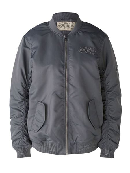 Oui Kurtka w kolorze czarnym rozmiar: 40. Szare kurtki damskie Oui, bez wzorów, bez kaptura. Za 335.02 zł.