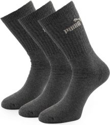 Skarpety Puma Crew Sock 3 szt. Szare 35-38. Szare skarpetki damskie Puma, bez wzorów, z bawełny. Za 120.99 zł.