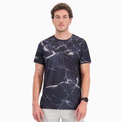 Koszulka męska do biegania i trailu, ekologiczna i oddychająca TERRARUN. Czarne t-shirty sportowe męskie BODYCROSS, m, bez ramiączek, do biegania. Za 292.99 zł.