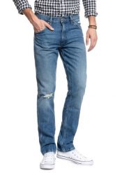 WRANGLER SPODNIE MĘSKIE 11MWZ 3 YEARS W1MZUG925 112127703. Niebieskie spodnie materiałowe męskie Wrangler, bez wzorów, z jeansu. Za 219.99 zł.