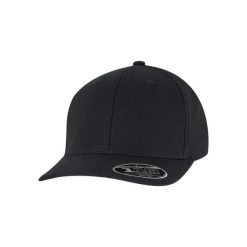 Czapka typu snapback Flexfit 110 Curved. Czarne czapki męskie FLEXFIT, bez wzorów, z bawełny, klasyczne. Za 136.50 zł.