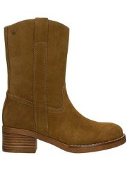 Wojas Skórzane botki w kolorze jasnobrązowym rozmiar: 36. Brązowe botki damskie Wojas, eleganckie, bez obcasa, bez zapięcia. Za 240.99 zł.