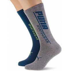 Skarpety Męskie Puma Seasonal Sportwear Skarpety Zielone 39-42. Niebieskie skarpetki męskie Puma, bez wzorów, z bawełny. Za 125.99 zł.