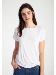 More & More Koszulka w kolorze białym rozmiar: 44. Białe bluzki damskie MORE & MORE, bez wzorów, bez kołnierzyka. Za 56.99 zł.