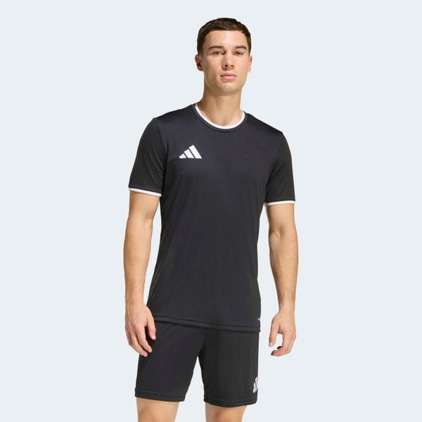 Koszulka piłkarska ADIDAS Entrada 26. Bluzki damskie Adidas, l, bez wzorów, prążkowane, sportowe, bez kołnierzyka, bez ramiączek. Za 89.99 zł.