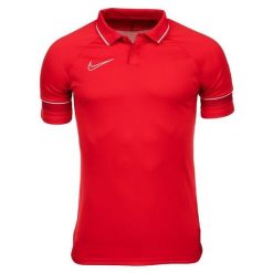 Koszulka Mężczyzna Nike Academy 21 czerwony. Białe t-shirty sportowe męskie Nike, m, bez ramiączek, do piłki nożnej. W wyprzedaży za 119.90 zł.