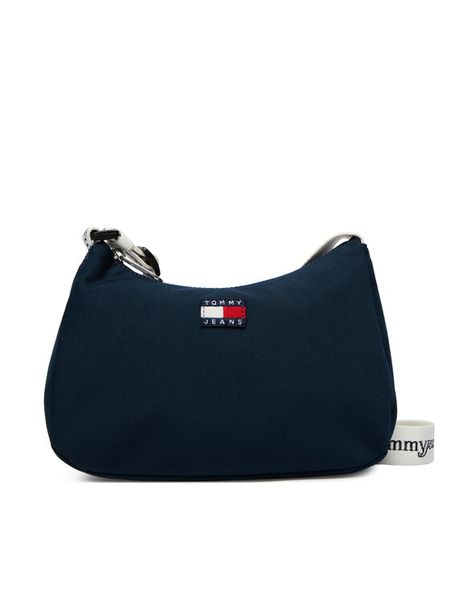 Tommy Jeans Torebka Tjw Ess Daily Shoulder Bag AW0AW18463 Granatowy. Niebieskie torebki klasyczne damskie Tommy Jeans, bez wzorów, z jeansu, bez dodatków. Za 249.99 zł.