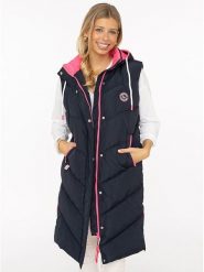 Zwillingsherz Kamizelka pikowana w kolorze granatowym rozmiar: XXL. Niebieskie kamizelki damskie Zwillingsherz, xxl. Za 217.99 zł.