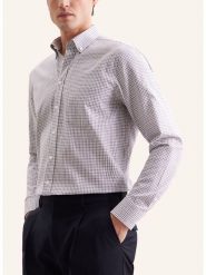 Seidensticker Koszula - Regular fit - w kolorze szarym rozmiar: 43. Szare koszule męskie Seidensticker, bez wzorów, bez kołnierzyka, bez ramiączek. Za 149.95 zł.