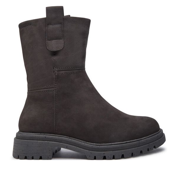 Botki Tamaris. Szare botki damskie Tamaris, bez obcasa, na płaskiej podeszwie, bez zapięcia. Za 359.99 zł.