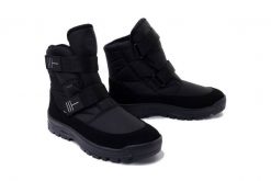 MANITU TEX 670062-01 schwarz, śniegowce męskie. Czarne buty zimowe męskie Manitu, na zimę, z polaru, bez zapięcia. Za 484.90 zł.
