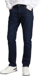 Męskie Spodnie Jeansowe Tom Tailor TTJOSH REGULAR Clean Rinsed Blue Denim 1048363 10115. Niebieskie spodnie materiałowe męskie Tom Tailor, bez wzorów, z denimu. Za 189.99 zł.