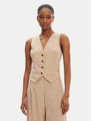 Marciano Guess Kamizelka 5GGN06 7294A Beżowy Regular Fit. Brązowe kamizelki damskie Marciano Guess, z syntetyku. Za 459.99 zł.