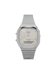 Casio Zegarek Vintage AQ-240E-7A2EF Srebrny. Szare, analogowe zegarki damskie Casio, srebrne. Za 269.99 zł.
