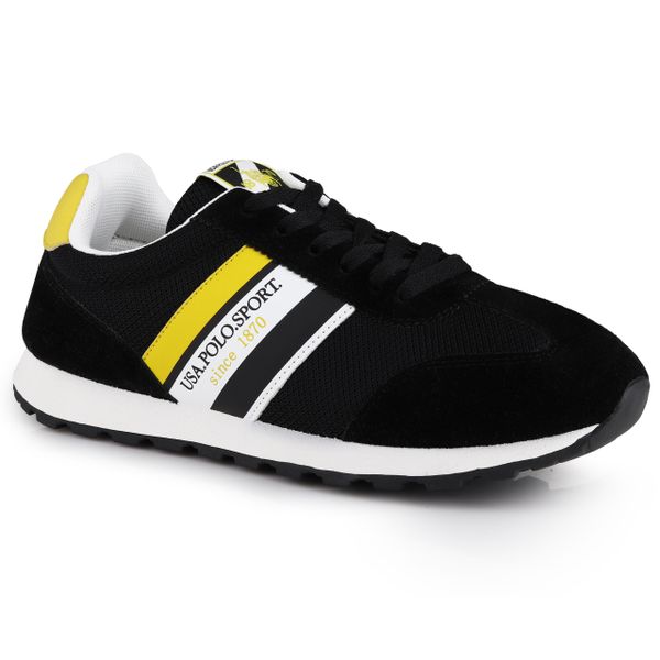 Buty męskie do chodzenia U.S. Polo Assn. Białe buty sportowe na co dzień męskie U.S. Polo Assn., z materiału, bez zapięcia, trekkingowe. Za 158.00 zł.