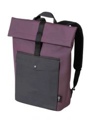 Plecak zwijany z przegrodą na laptopa – bordowy/czarny Meatfly. Czarne plecaki damskie Meatfly, bez wzorów, z materiału. Za 237.99 zł.