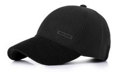 Przejściowa Czapka z Daszkiem, Sztruksowy Daszek - Pako Jeans - Czarna. Czarne czapki męskie Pako Jeans, na zimę, bez wzorów, z jeansu. Za 89.00 zł.
