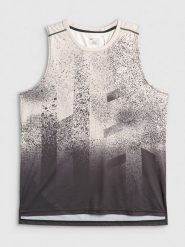 4F Koszulka do biegania regular szybkoschnąca męska - czarna XL. Czarne t-shirty sportowe męskie 4f, m, z materiału, bez ramiączek, do biegania. Za 119.99 zł.