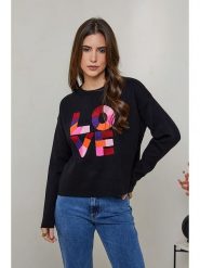 Soft Cashmere Sweter w kolorze czarnym rozmiar: 34/36. Czarne swetry klasyczne damskie Soft Cashmere, z kaszmiru, bez kołnierzyka. Za 96.37 zł.