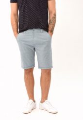 Krótkie spodenki, Comfort Fit, P-NEITH. Szare szorty męskie Volcano, z bawełny, bez kołnierzyka. Za 149.99 zł.
