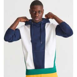 Bluza z kapturem - Granatowy. Niebieskie bluzy i bluzki niemowlęce Reserved, bez wzorów, bez ramiączek, z kapturem. Za 29.99 zł.