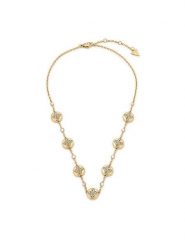 Guess Naszyjnik JUBN06 465JW Złoty. Żółte naszyjniki damskie Guess, ze stali. Za 599.99 zł.
