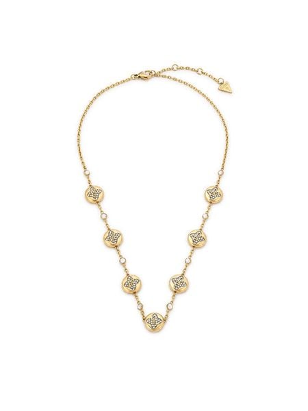 Guess Naszyjnik JUBN06 465JW Złoty. Żółte naszyjniki damskie Guess, ze stali. Za 599.99 zł.