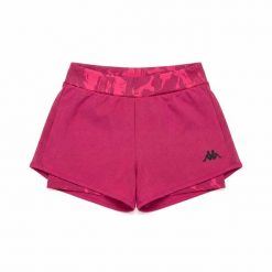 Szorty damskie Kappa Igbax Pro. Czerwone szorty damskie Kappa, bez wzorów, z materiału, sportowe. Za 227.00 zł.